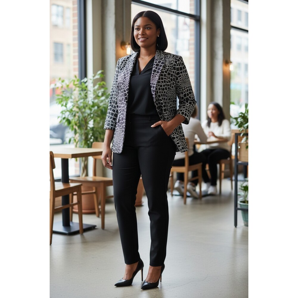 Lafayette 148 New York Linen Silk Blazer Jacket multicolor Women's size 18
